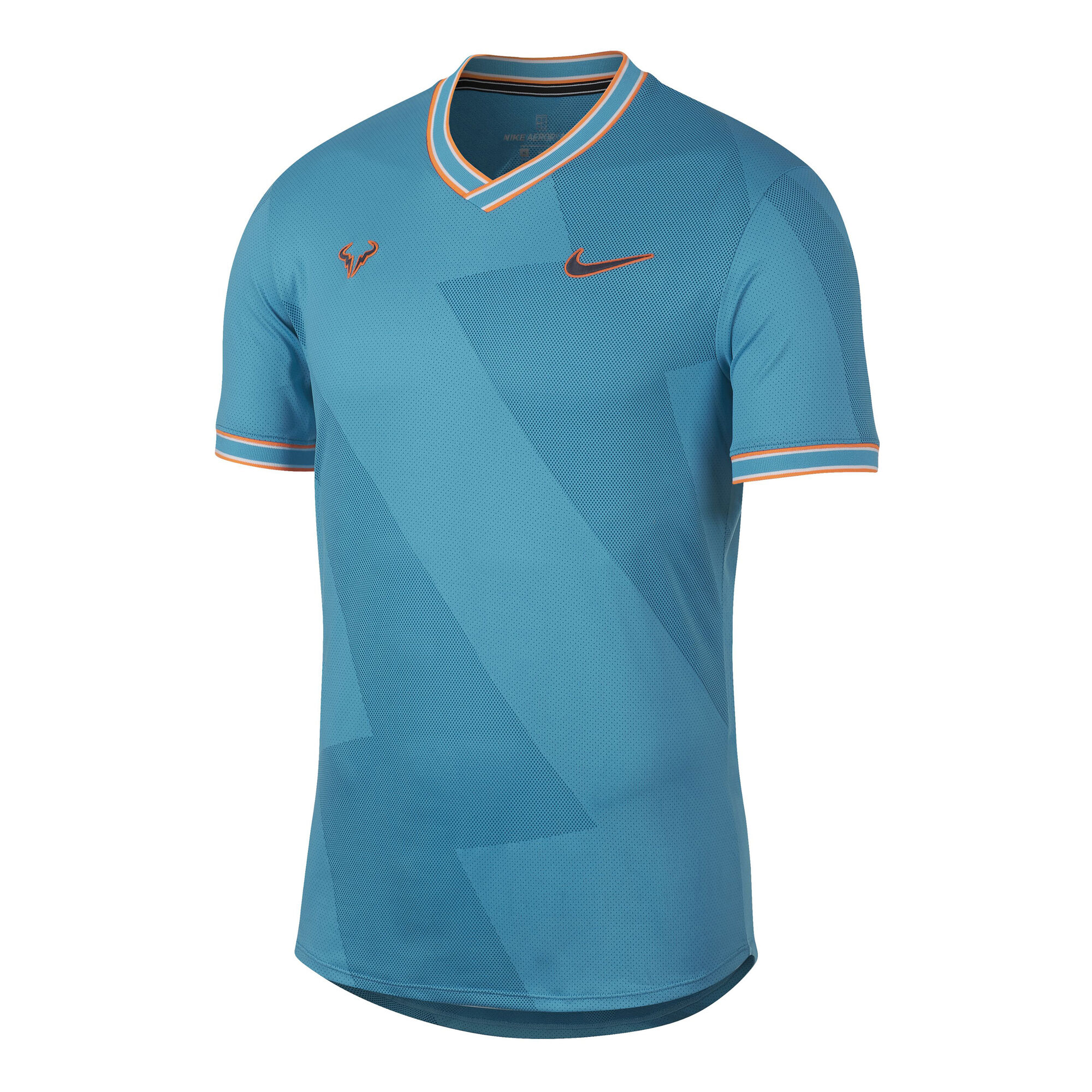 Nadal Aeroreact Camiseta De Manga Corta Hombres - Azul, compra online | Tennis-Point