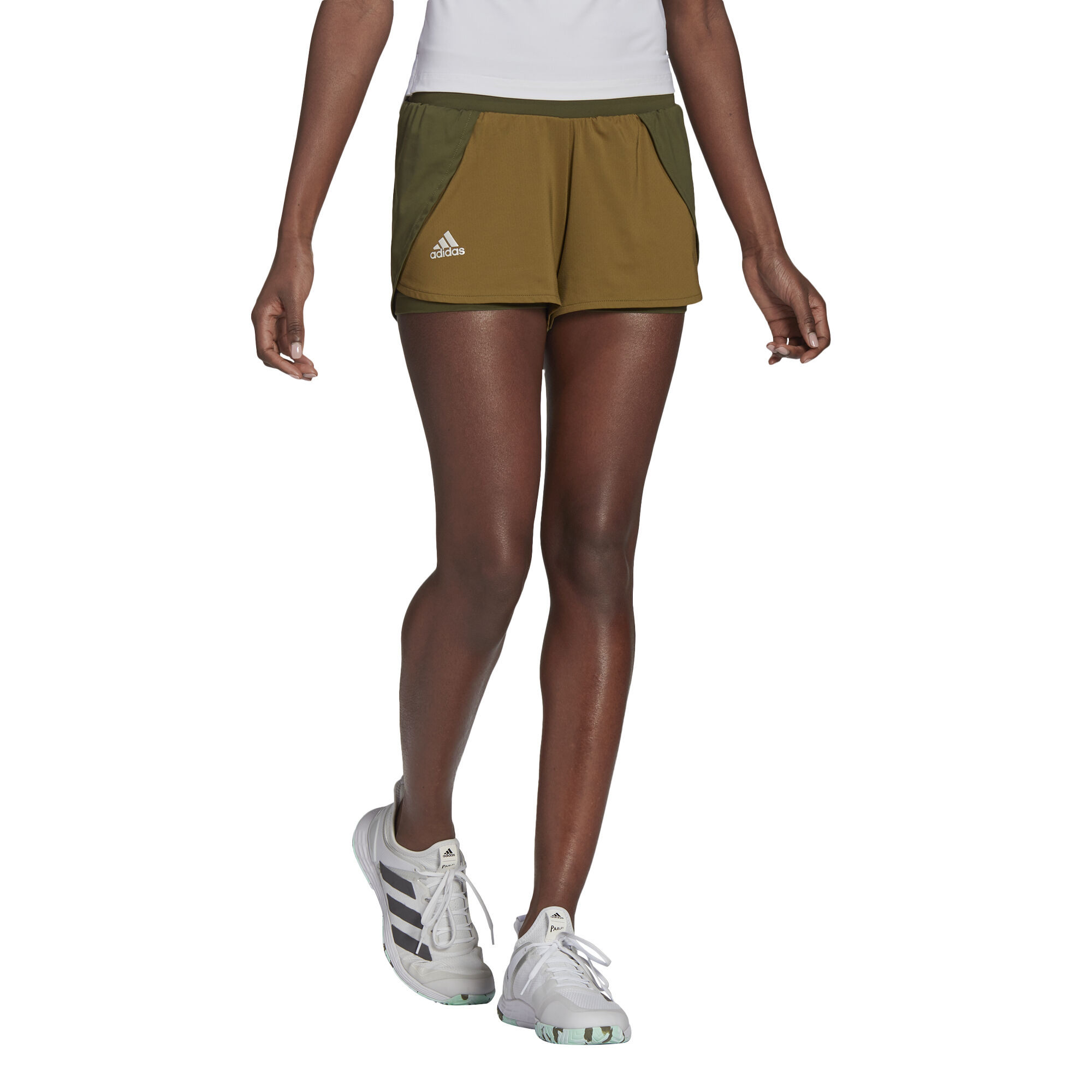 Aburrido Suburbio Asistente adidas Match Shorts Mujeres - Oliva, Marrón compra online | Tennis-Point