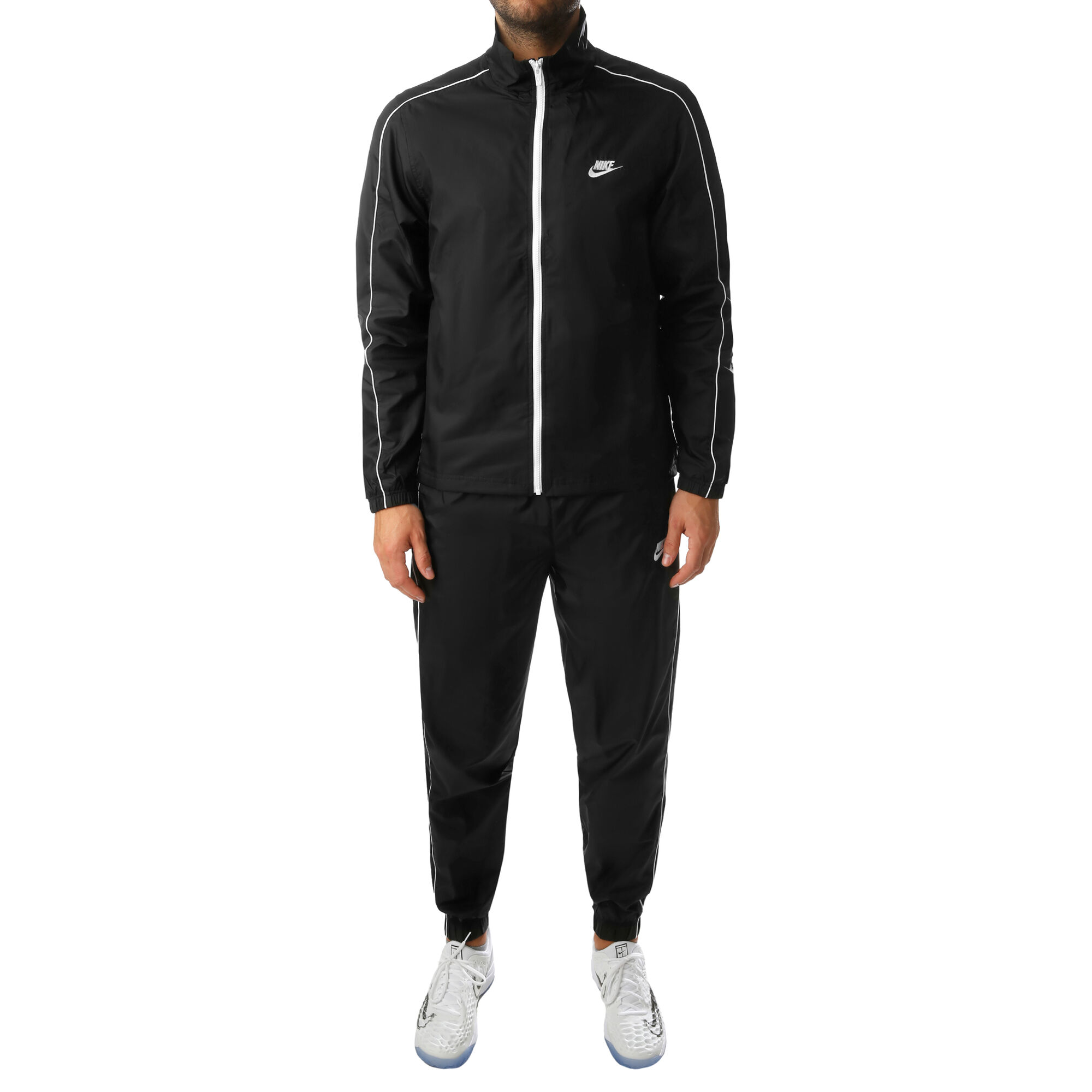 Validación tonto traducir Nike Sportswear Woven Chándal Hombres - Negro, Blanco compra online |  Tennis-Point