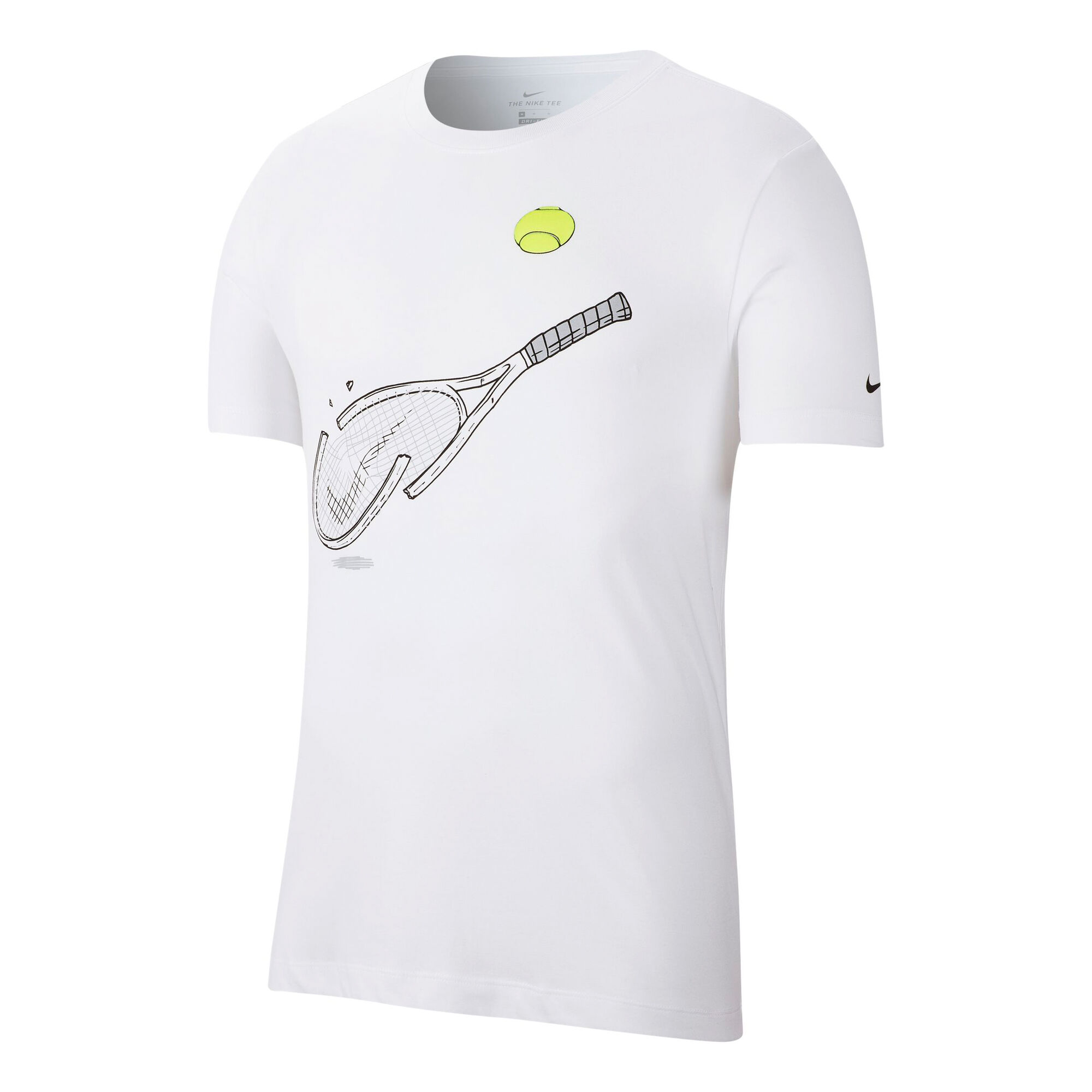 Nike Court Dri-Fit Graphic Racquet Camiseta De Manga Corta - Blanco, Multicolor compra online | Tennis-Point