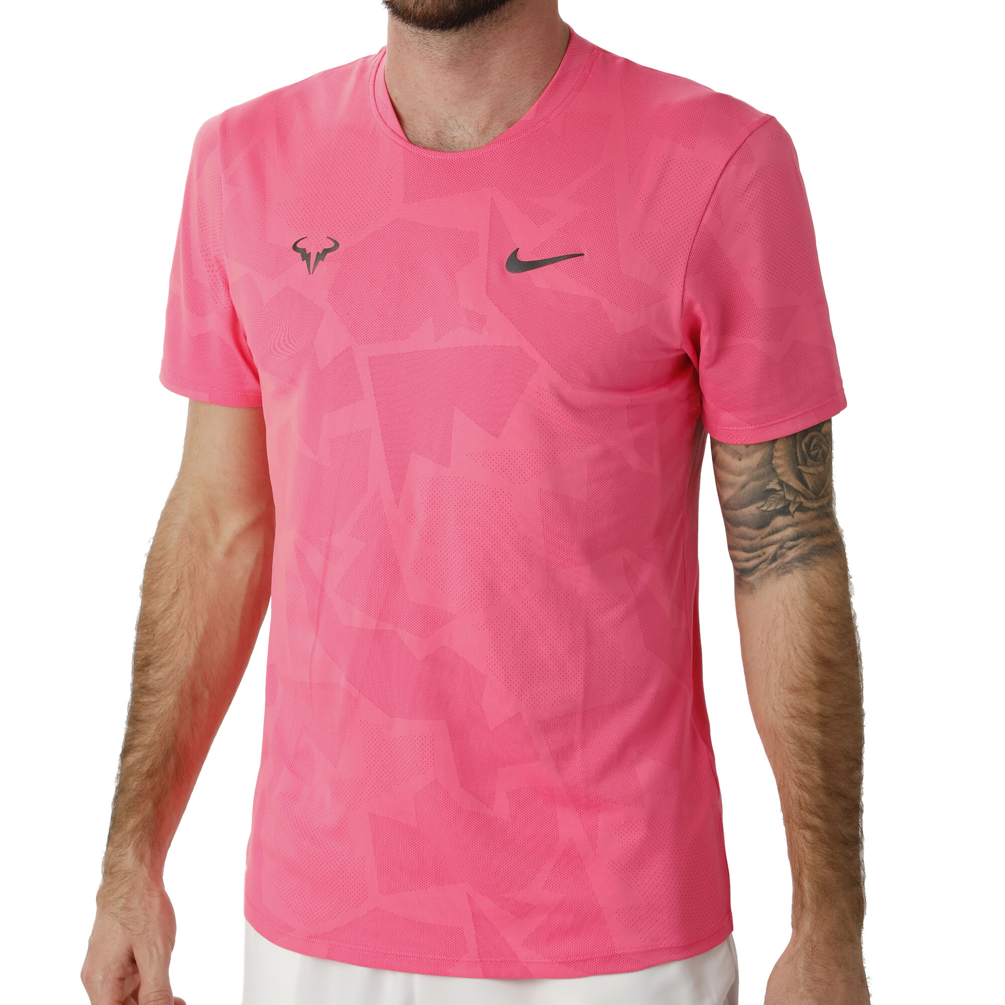 Prematuro jefe rifle Nike Rafael Nadal Court AeroReact Camiseta De Manga Corta Hombres - Rosa,  Negro compra online | Tennis-Point
