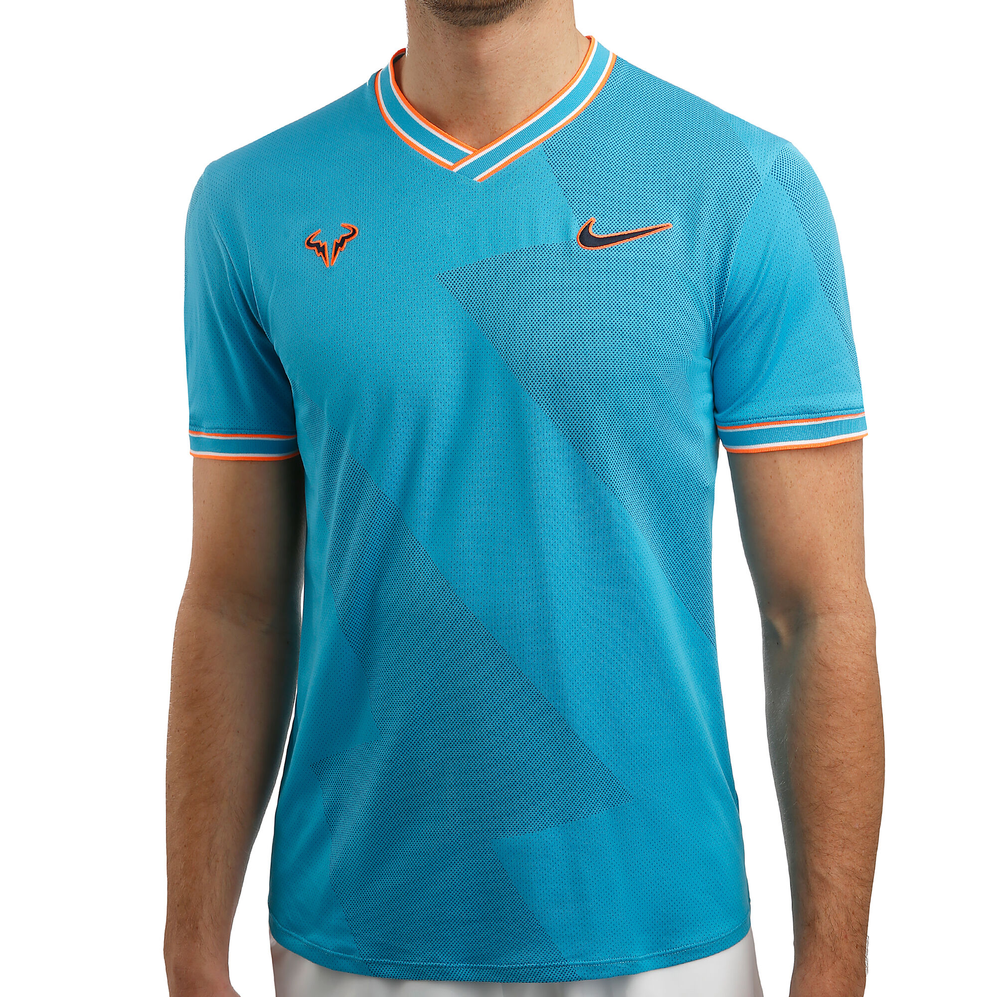 Nadal Aeroreact Camiseta De Manga Corta Hombres - Azul, compra online | Tennis-Point