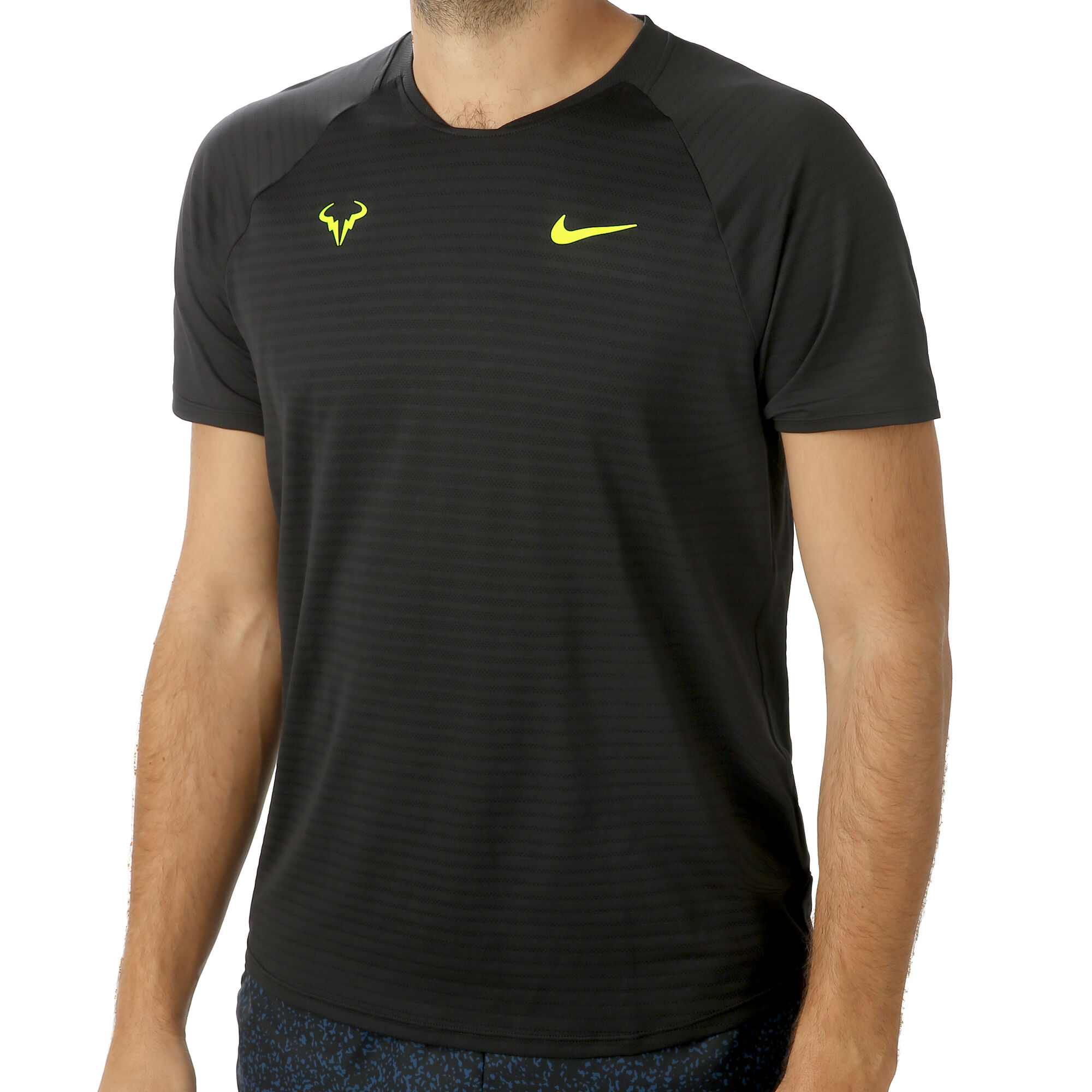 Tamano relativo probabilidad Especificidad Nike Rafael Nadal Court AeroReact Slam Camiseta De Manga Corta Hombres -  Negro, Amarillo Neón compra online | Tennis-Point