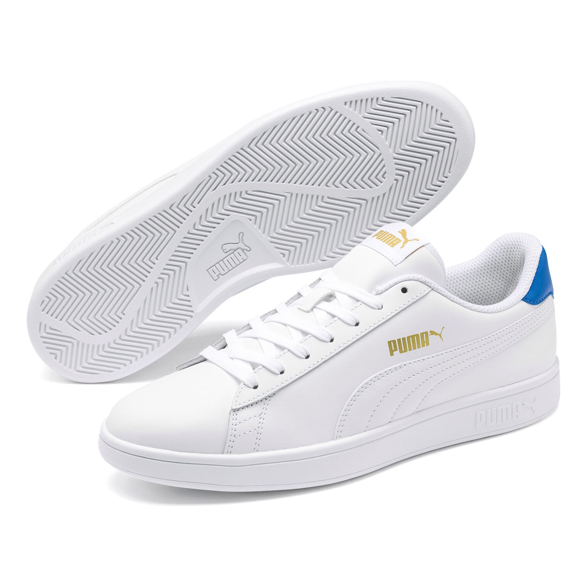 Puma Smash V2 Zapatilla De Ocio Hombres Blanco, Azul compra online