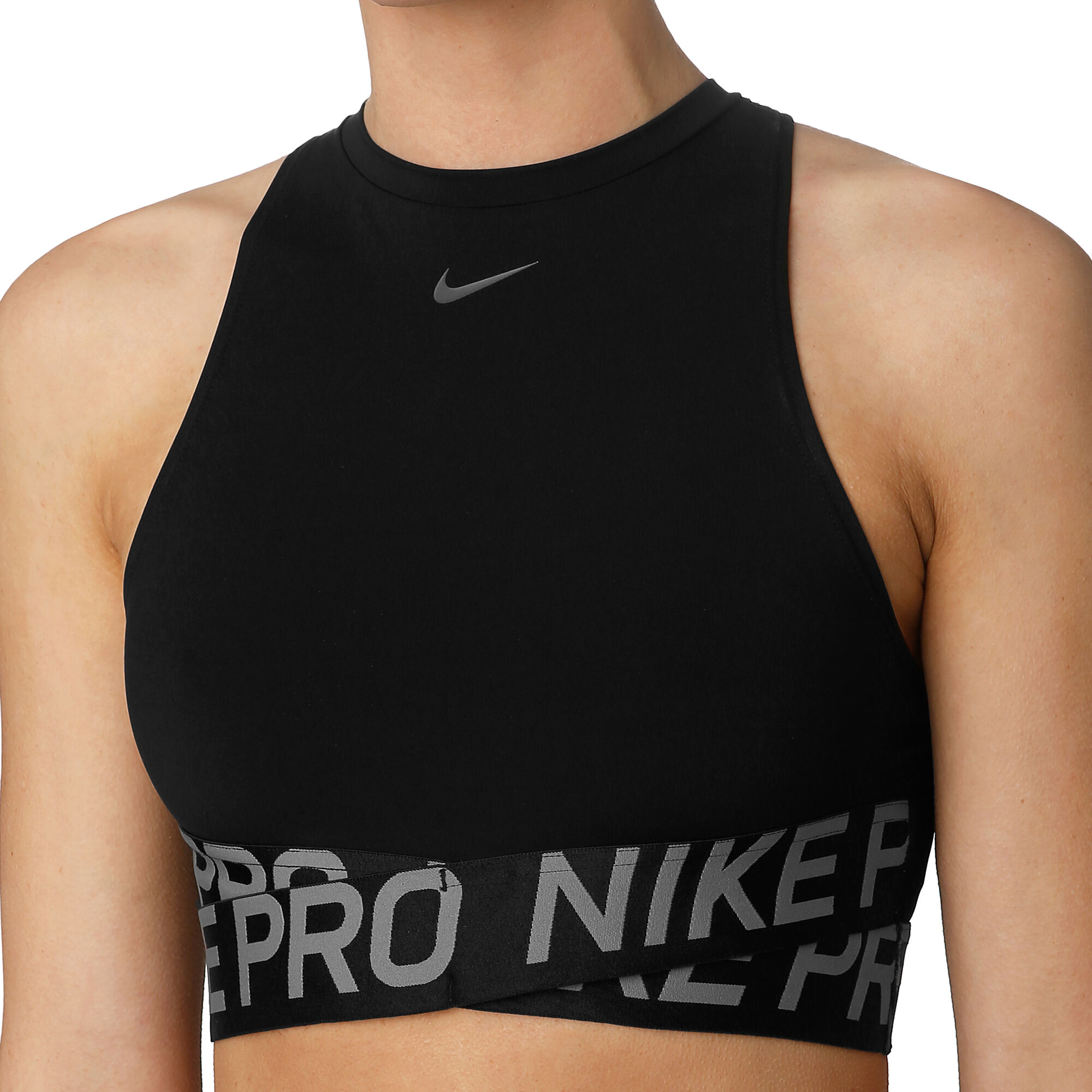 de repuesto Alfombra de pies declarar Nike Pro Camiseta De Tirantes Mujeres - Negro, Gris compra online |  Tennis-Point