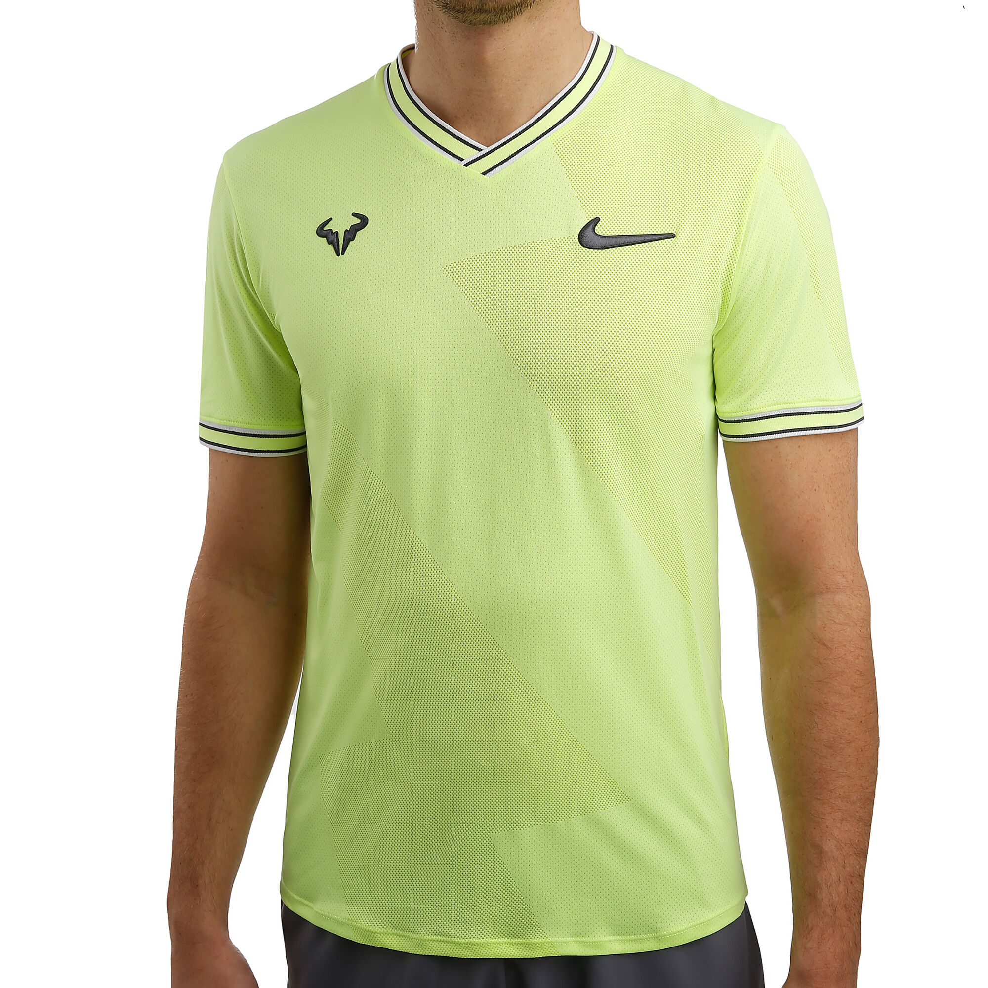 cansada corte largo empezar Nike Rafael Nadal Aeroreact Jaquard Camiseta De Manga Corta Hombres -  Amarillo Limón, Gris compra online | Tennis-Point